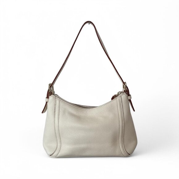 Vintage Kate Spade Cream Leather Shoulder Bag with Tassel - Picture 2 of 6